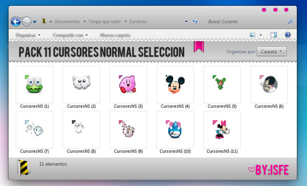 Normal Selection cursors