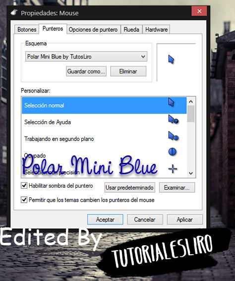 Polar Mini Blue mouse cursors