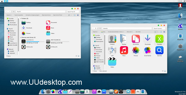 iOS8 Skin Pack for Win7/8/8.1 released themes
