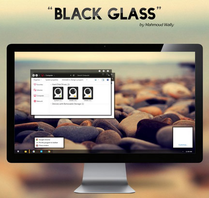 Black Glass (Fixed) for win7 desktop theme