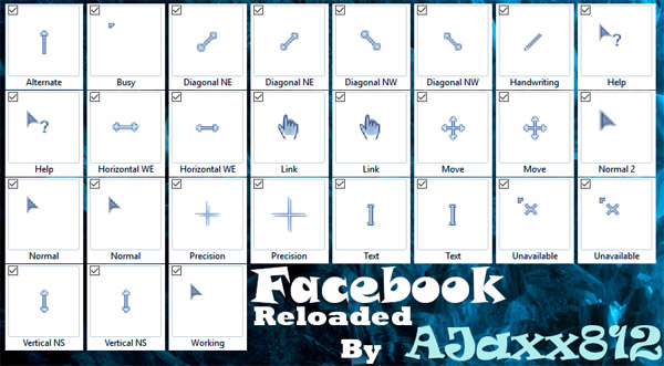 Facebook mouse pointers 