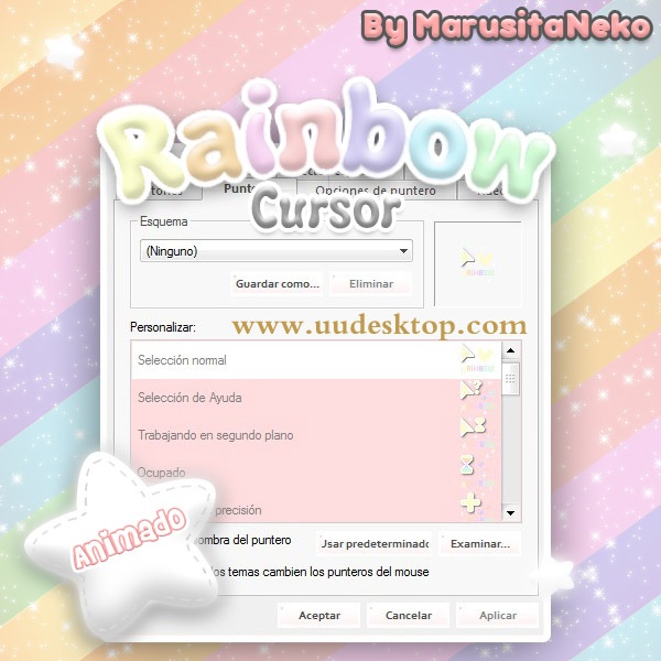cool Rainbow mouse cursors