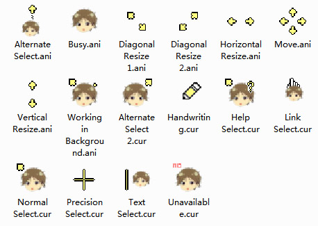 mouse cursors anime