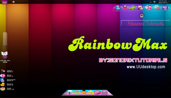 ScreenShot RainbowMax for win7 themes