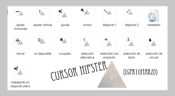 Hipster cursor for windows mouse