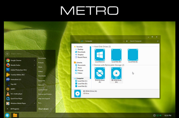 Metro - Windows 7 Transformation Pack