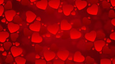 Valentines Day Red Hearts Mac Wallpaper