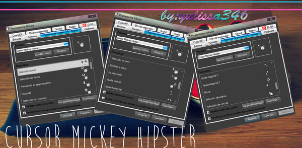 Mickey Hipster for windows Cursor