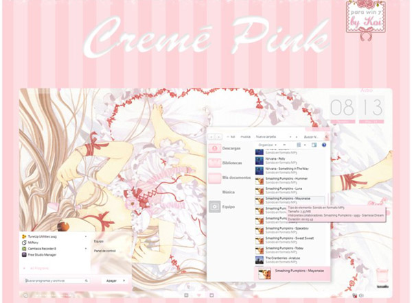 Cremé Pink for windows 7 themes