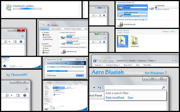 Aero Blueish for Windows 7 themes