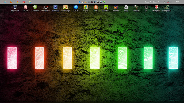 Glowing stone for win8 desktop themes