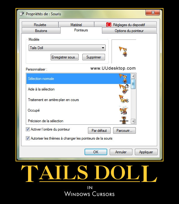 Tails Doll mouse cursors