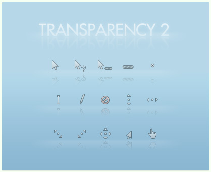 Transparency for mouse cursors