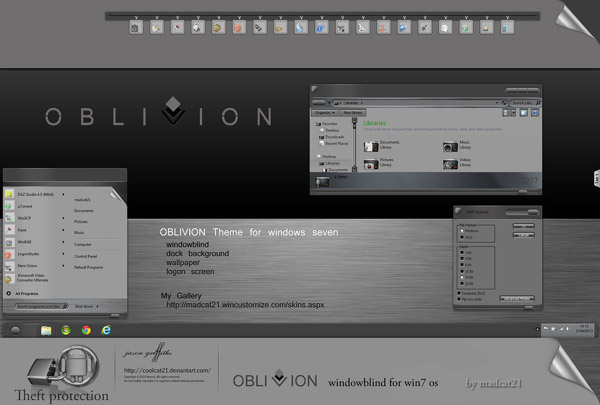 Oblivion Wb Pack for win7 wb themes