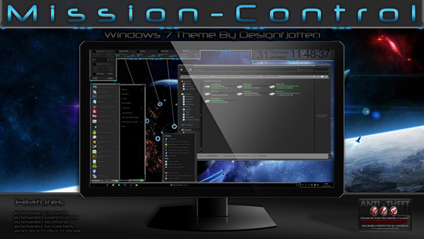 Mission-Control Theme for Win7 download