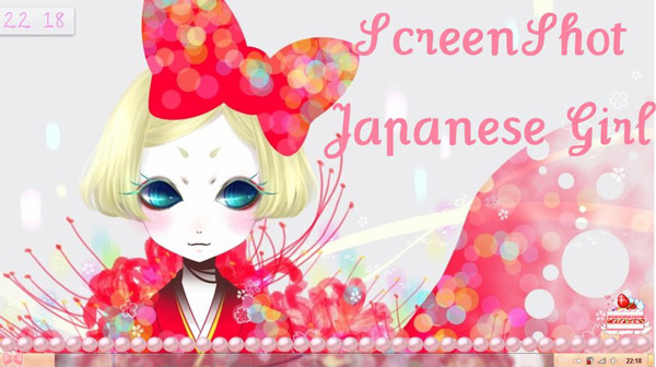 ScreenShot Japanese Girl for windows 7 theme download
