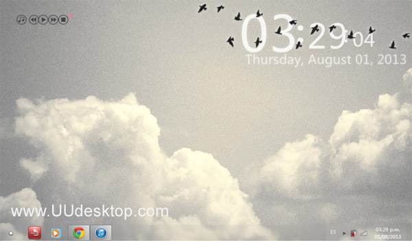 Screenshot gray sky for windows 7 WB theme