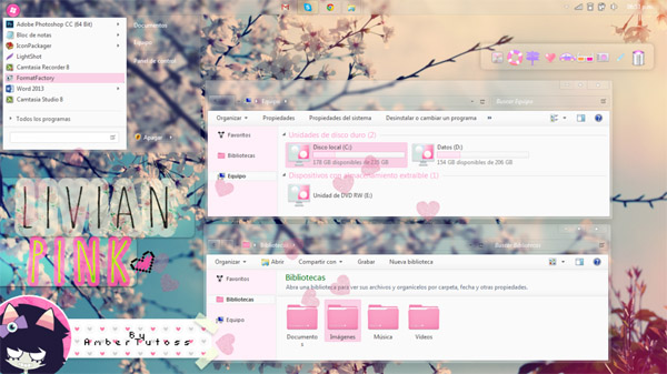 LivianPink for W7 themes