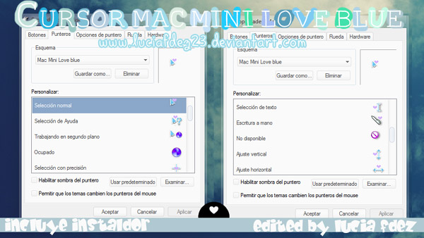 Mac mini love blue for mouse cursors
