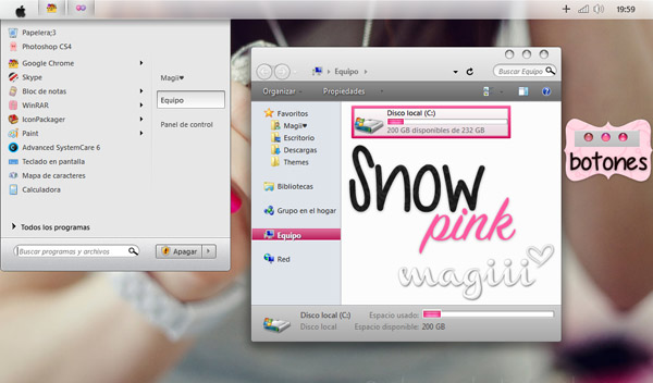 free SnowPink for windows 7 download