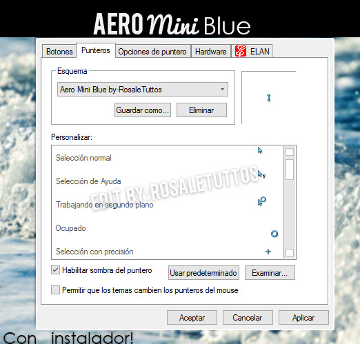 Aero Mini Blue cursor