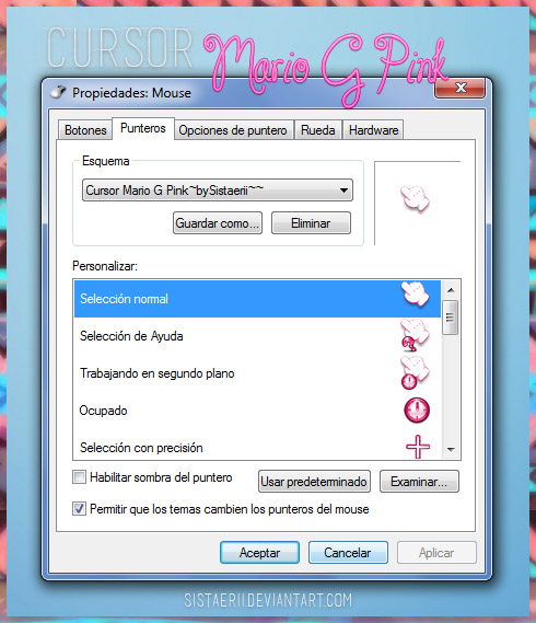 Mario G Pink cursors