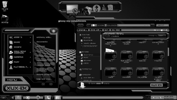Dark Xux-ek for windows 7 themes