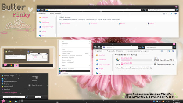 Butter Pinky for win7 themes