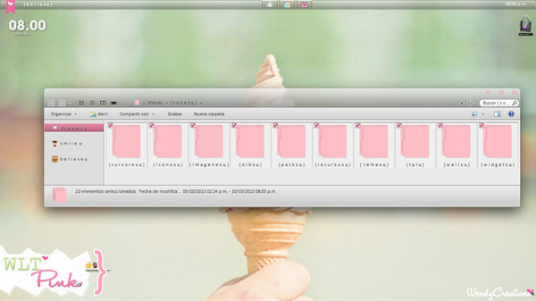 WLT Pink for windows 7 themes