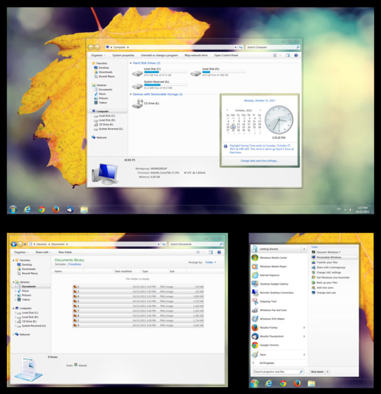 Win Modern White for Win 7 themes