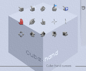 Cube-hand for windows cursors