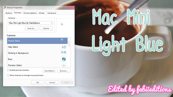 Mac Mini Light Blue for windows cursors