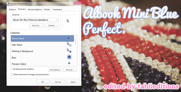 Albook mini Blue perfect for windows cursors
