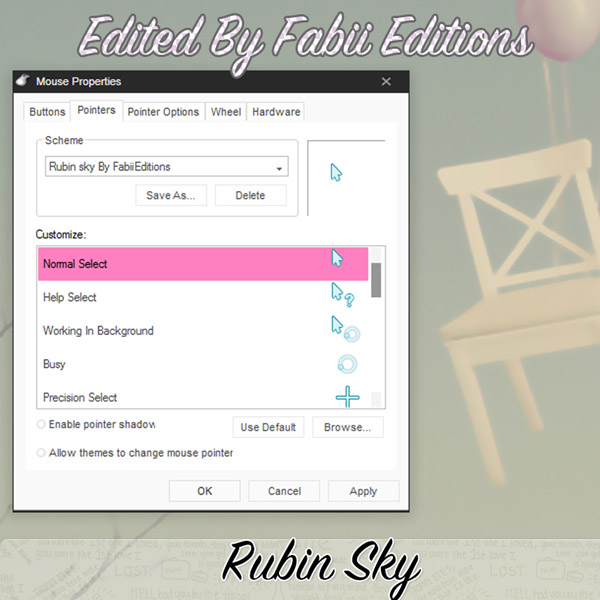 Rubin sky for windows cursors