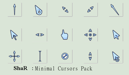 ShaR : Minimal Cursor Pack by JBlack1916