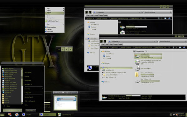 GTX desktop themes
