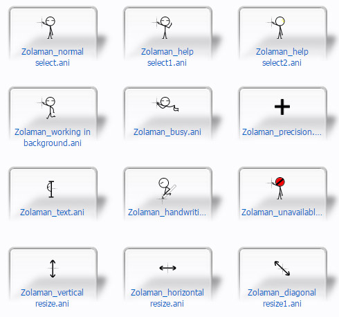 free ZolaMan Boy mouse pointers download