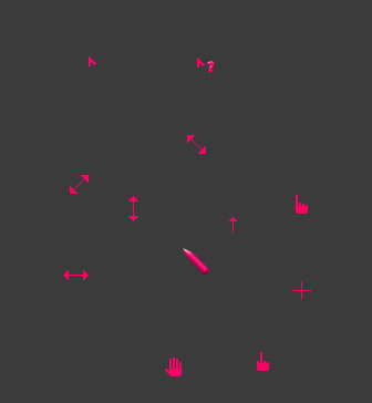 Pink mouse Cursors