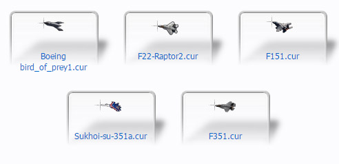 Jet fighters Cursors