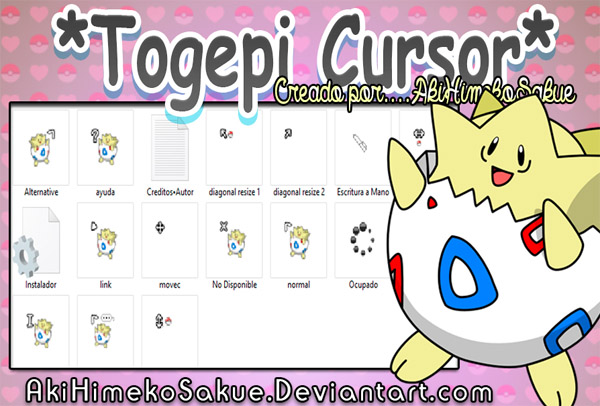 Togepi mouse pointers