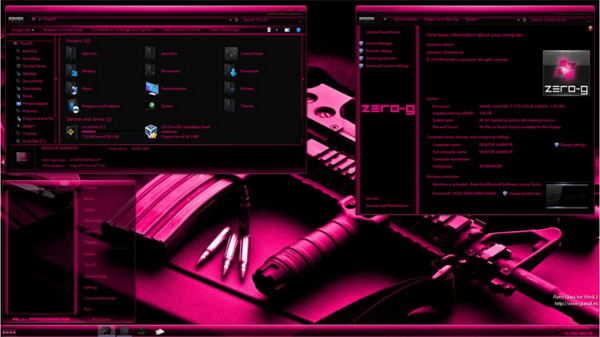 Zero-G Pink for Windows 10 Anniversary Update RS1
