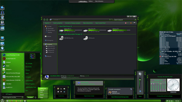 Caustic 7 for windows 7 theme download