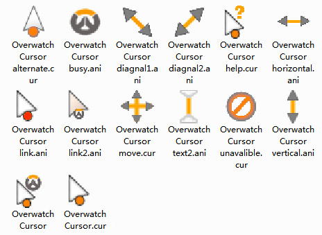 Overwatch Theme Mouse Cursors
