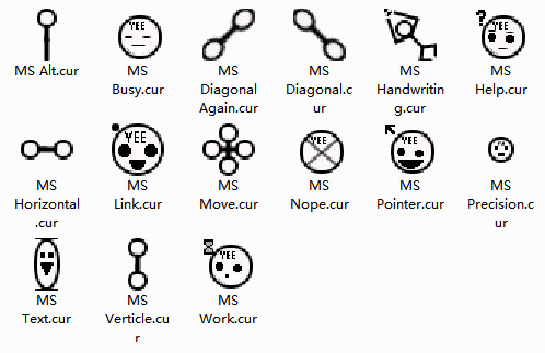 The MS Pointer (Get it) Cursors
