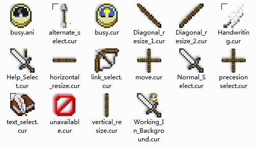 minecraft cursors download