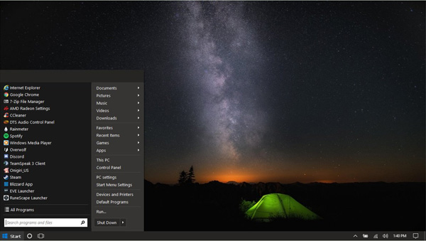 Starry Night for windows 10 desktop themes