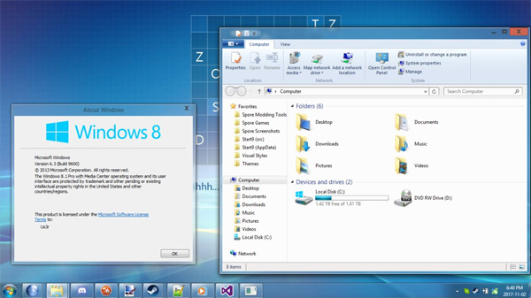 Windows 8 7989 Aero for Windows 8.1