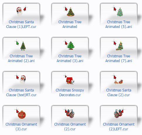 More Christmas Mouse Cursors