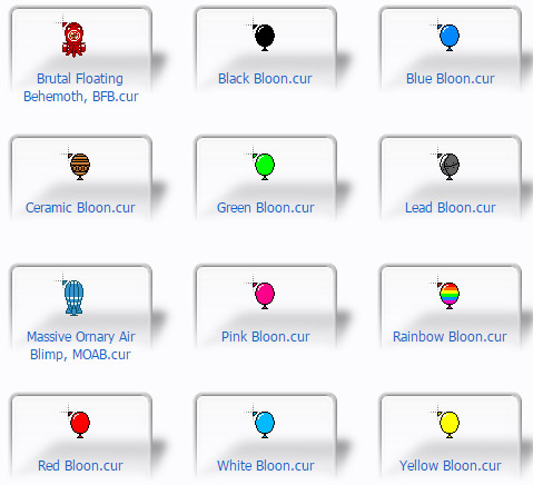 BTD Bloons Mouse Cursors