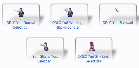 DDLC Yuri Mouse Cursors